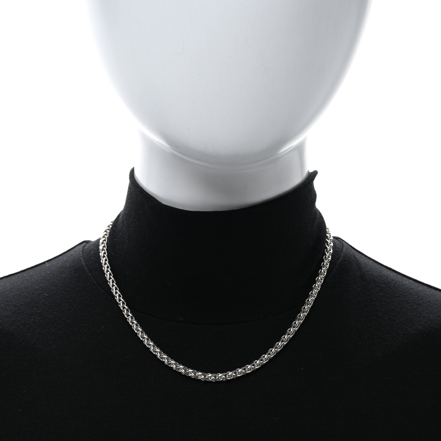 Sterling Silver 4mm Wheat Chain Necklace