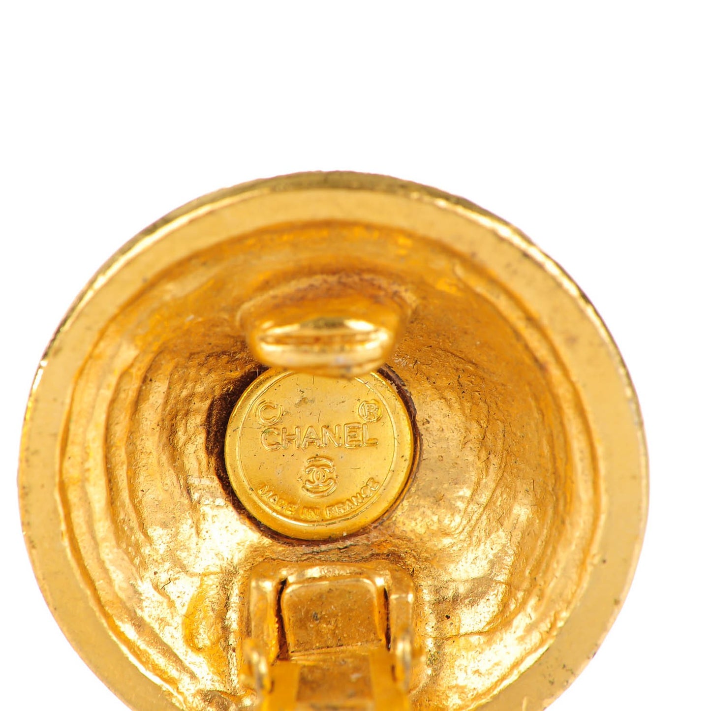 CC Clip On Earrings Gold