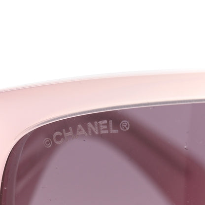 Chanel Acetate Shield Sunglasses 5495 Light Pink 7 of 8