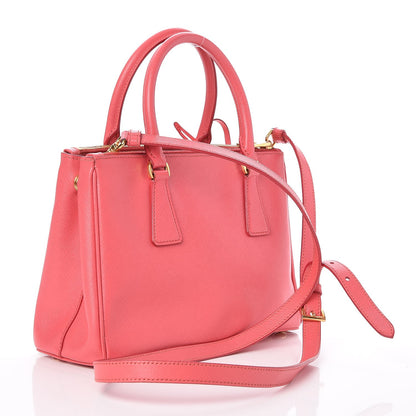 Prada Saffiano Mini Galleria Double Zip Tote Fragola 4 of 9