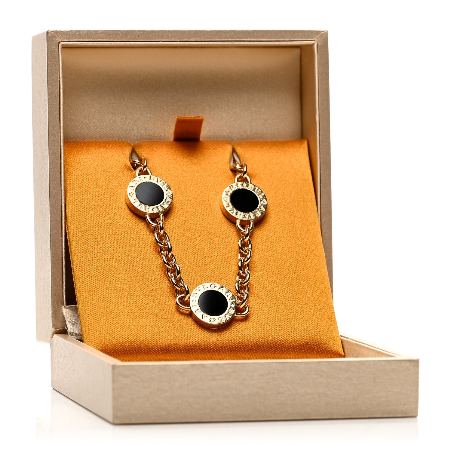 BVLGARI チャーム ゴールド ブラック Bulgari 18K Yellow Gold Mother of Pearl Black Onyx BVLGARI BVLGARI