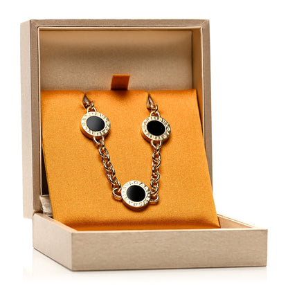 Bulgari 18K Yellow Gold Mother of Pearl Black Onyx BVLGARI BVLGARI Three Station Bracelet 5 of 5