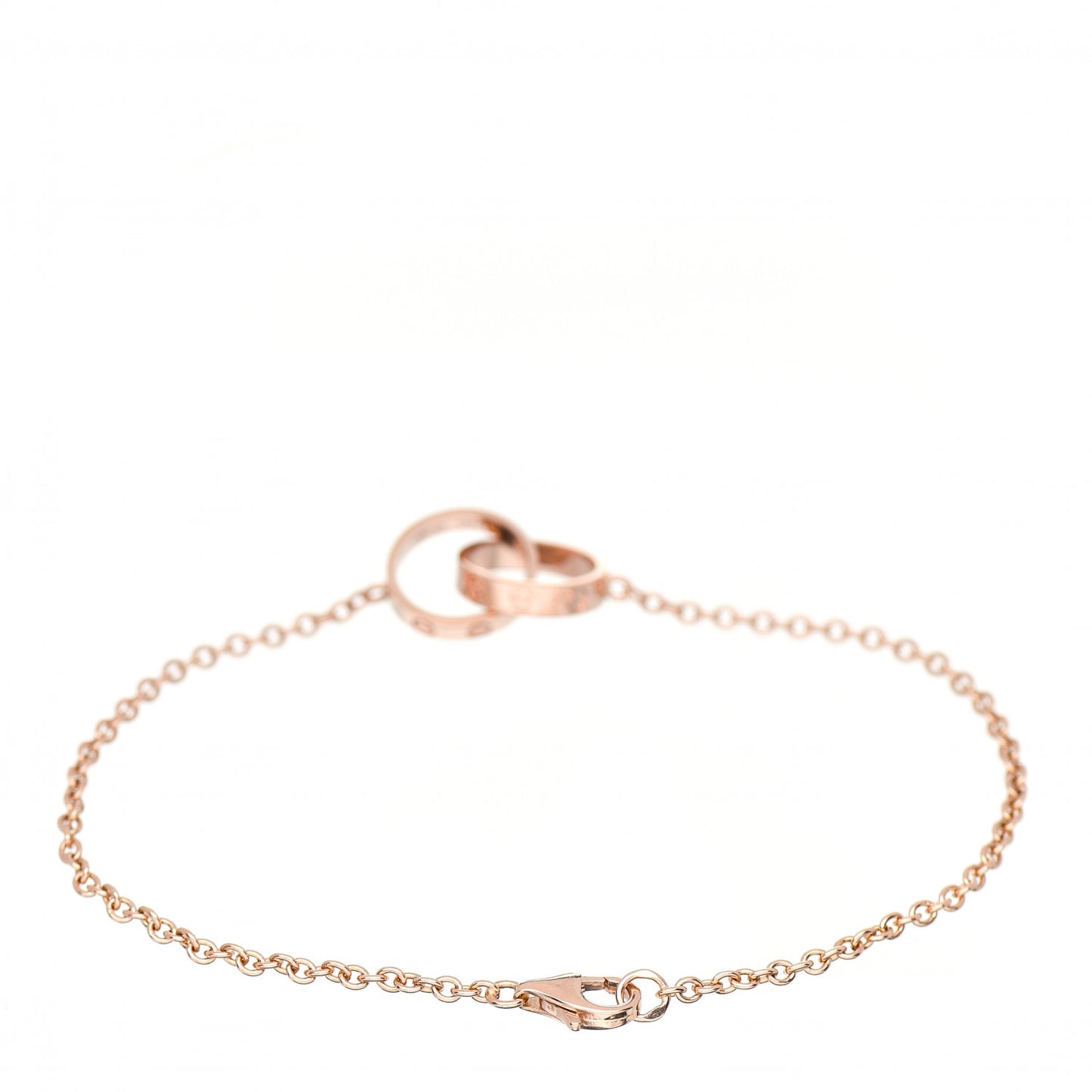 18K Pink Gold Interlocking LOVE Bracelet