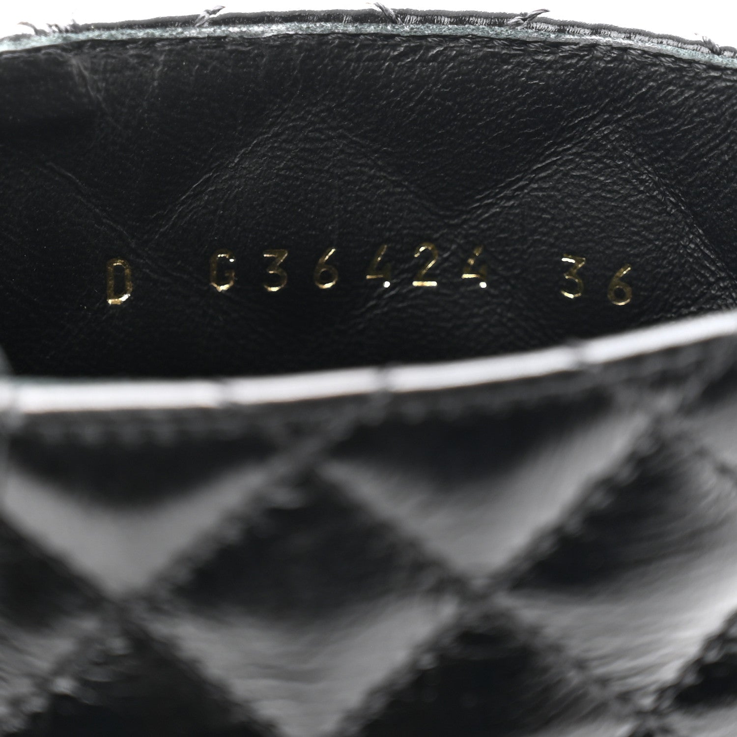 Chanel Shiny Calfskin Quilted Lace Up Combat Boots 36 Black 7 of 11