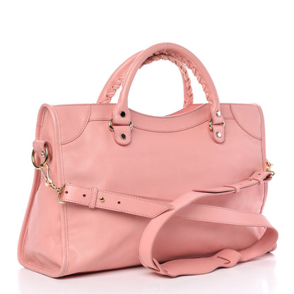 Balenciaga Veau Amp Plate Gold Hardware City Rose 4 of 16