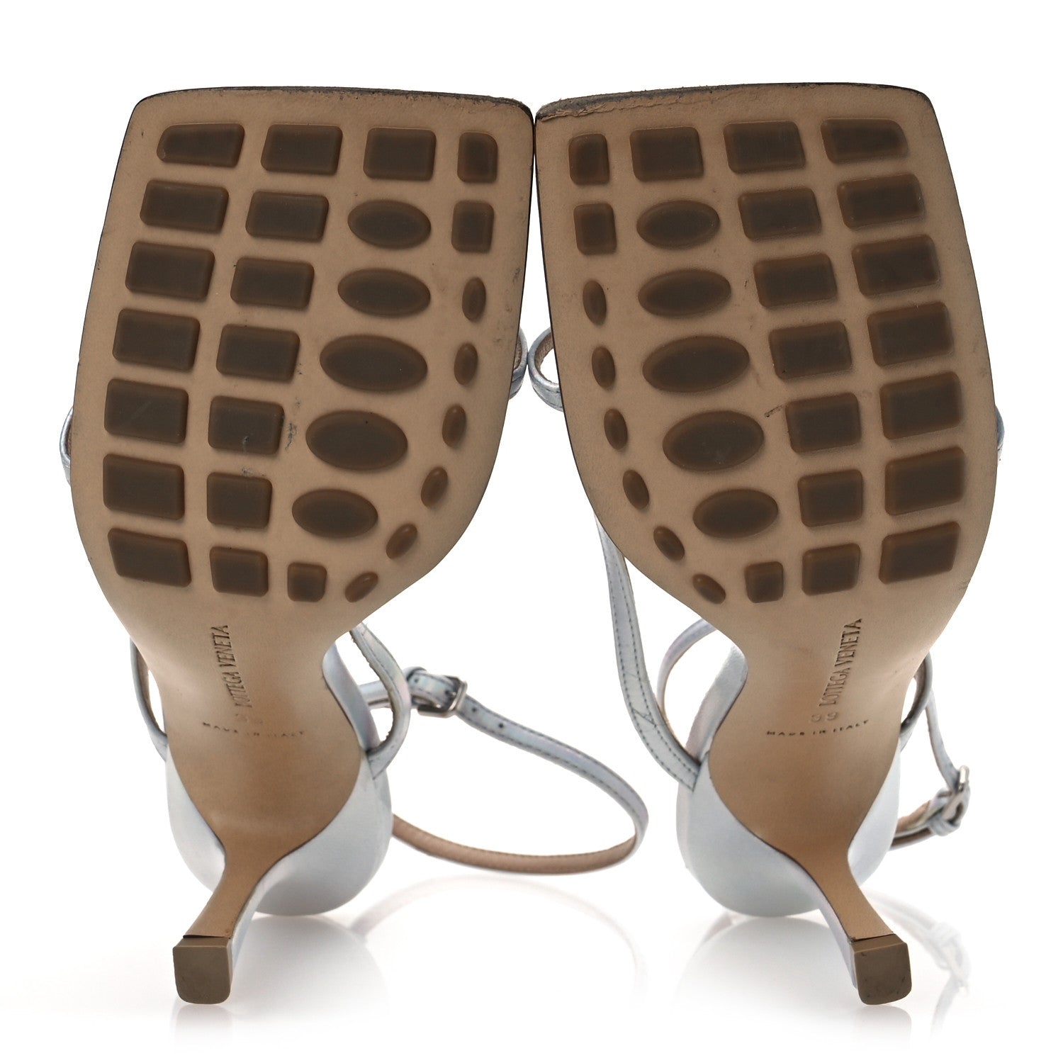Bottega Veneta Laser Nappa Stretch Multi Strap 90mm Sandals 39 Moon Drop 7 of 14