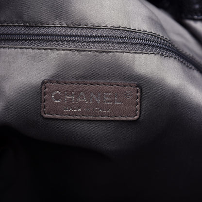 Chanel Glazed Caviar Large Pocket In The City Tote Black 6 of 10