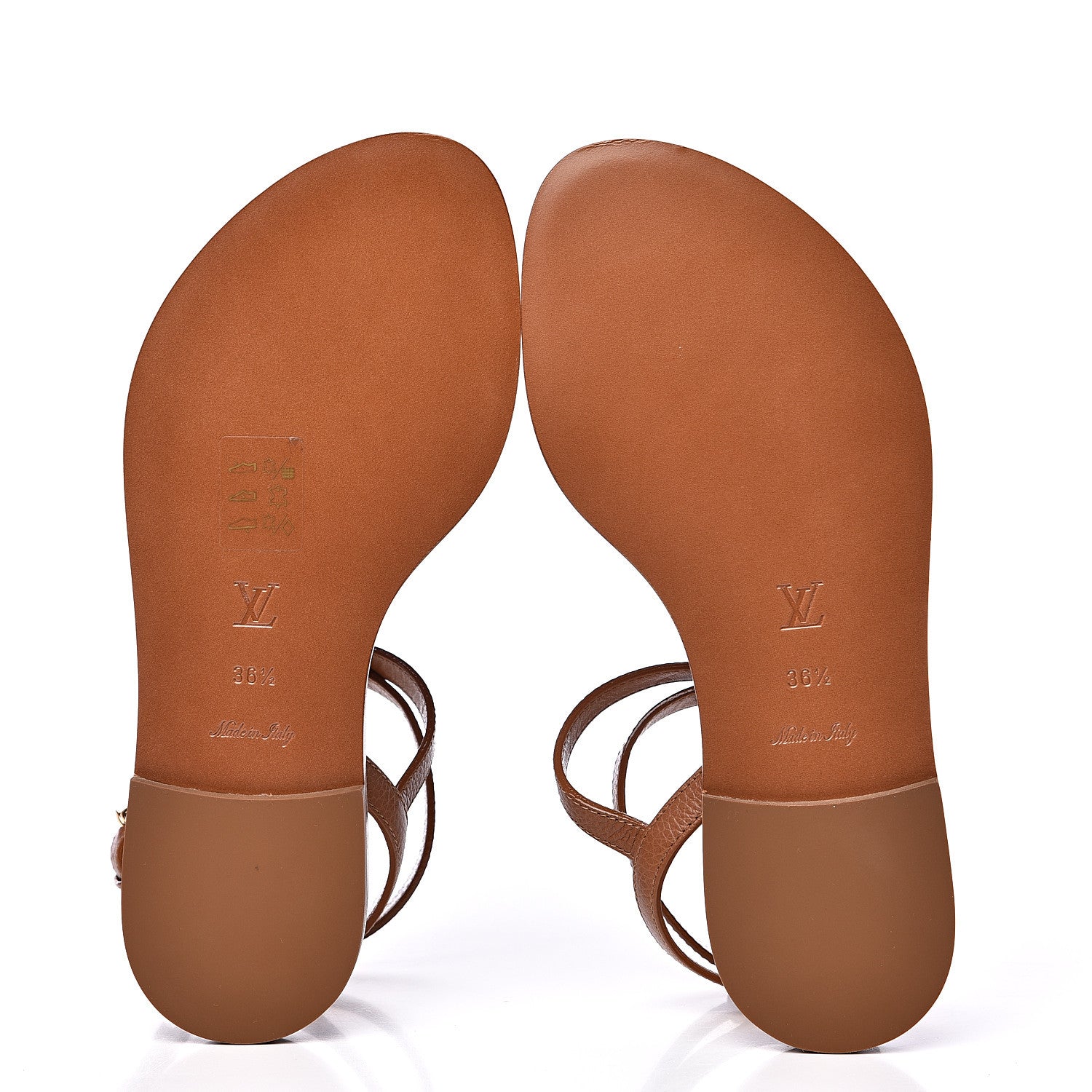 Louis Vuitton Monogram Explorer Flat Sandals 36.5 Cognac Brown 5 of 8