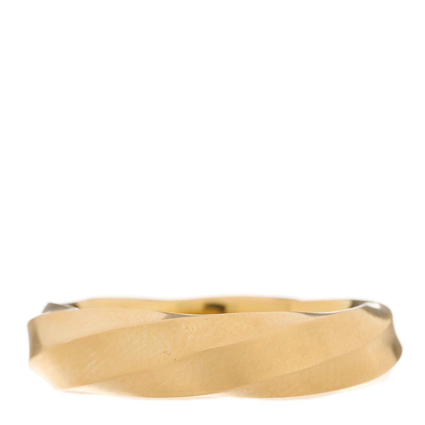 18K Yellow Gold 6mm Cable Edge Band Ring 61 9.5