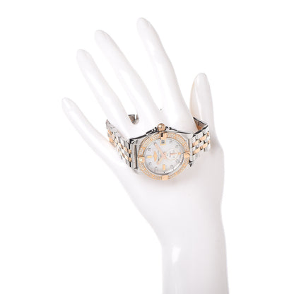 Breitling Stainless Steel 18K Rose Gold Diamond Mother of Pearl 36mm Galactic Automatic Watch C37330 4 of 14