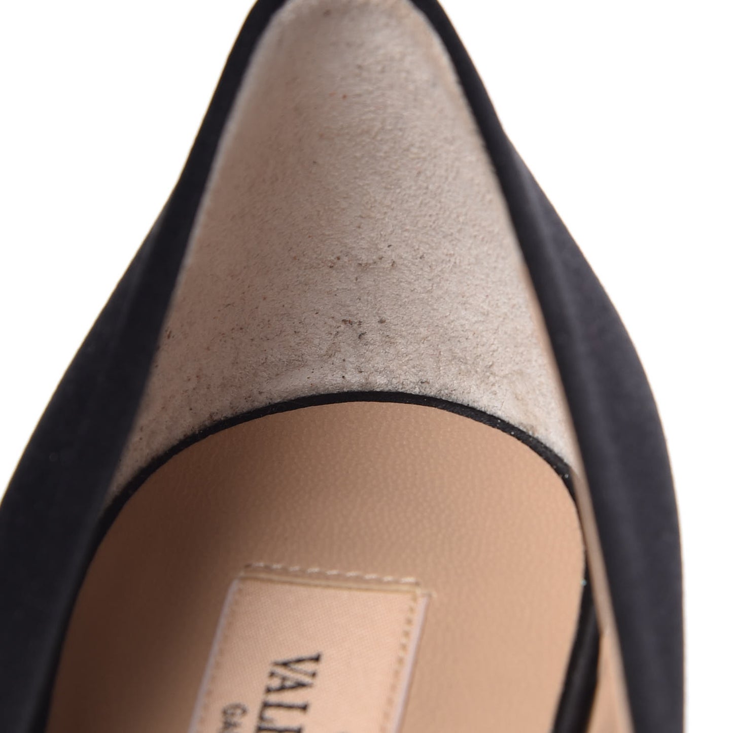 Satin Peep Toe Pumps 40 Black