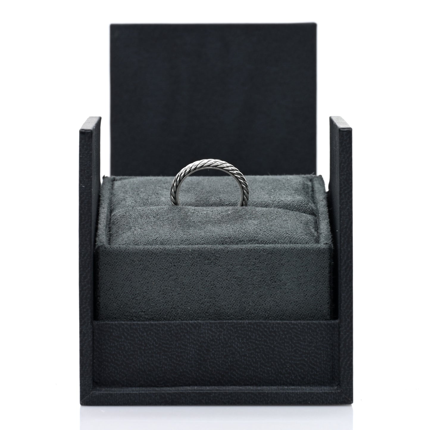 Sterling Silver Stackable Cable Ring 50 5.25