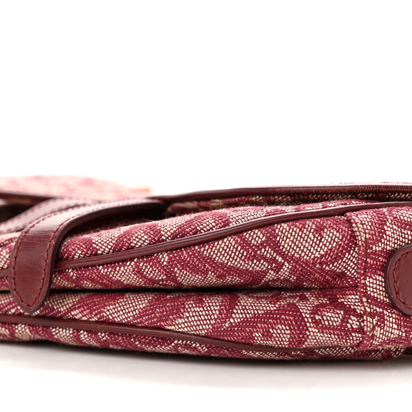Monogram Saddle Bag Burgundy