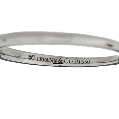 Tiffany Platinum Diamond .40ct Solitaire Princess Cut Engagement Ring 4 of 6