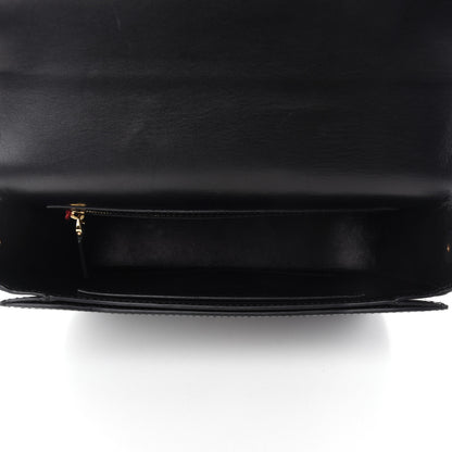 Valentino Garavani Vitello Turnlock Flap Shoulder Bag Black 5 of 10