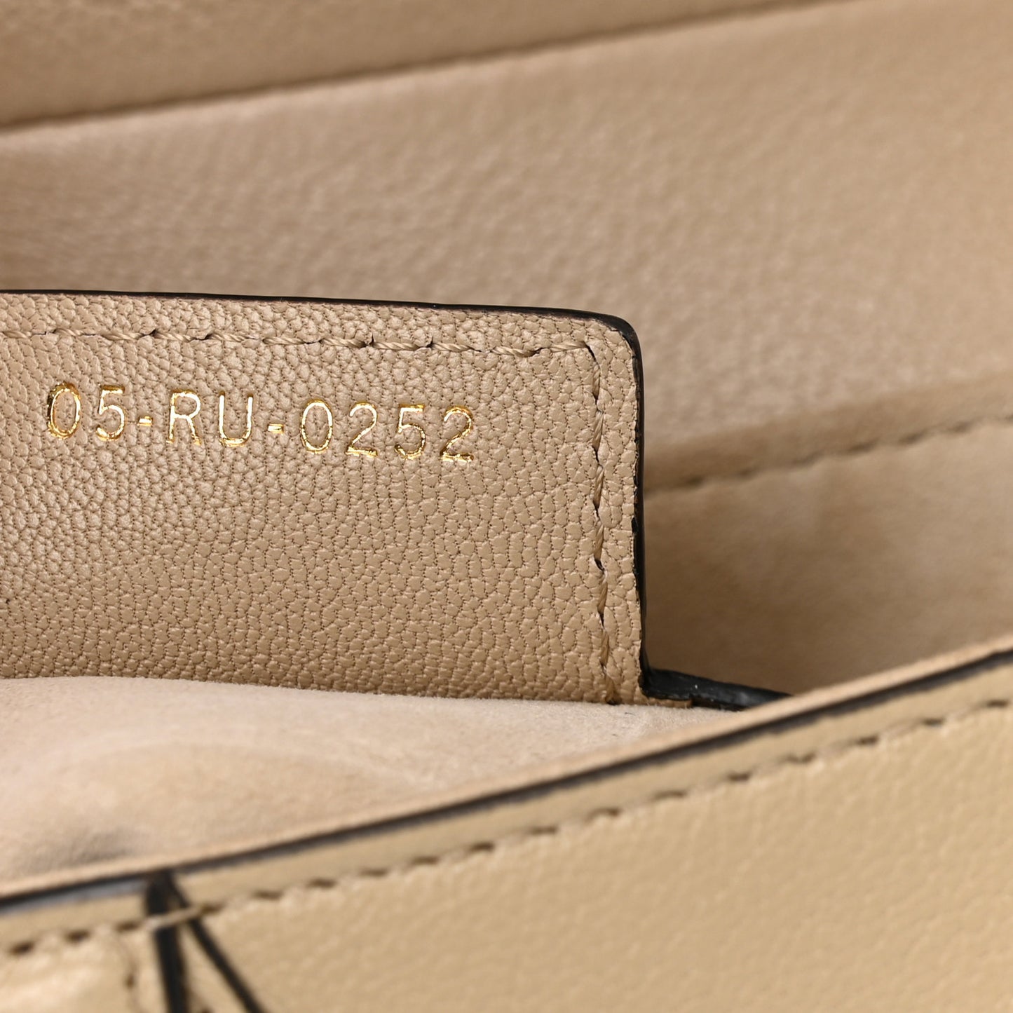 Grained Calfskin Saddle Bag Sand