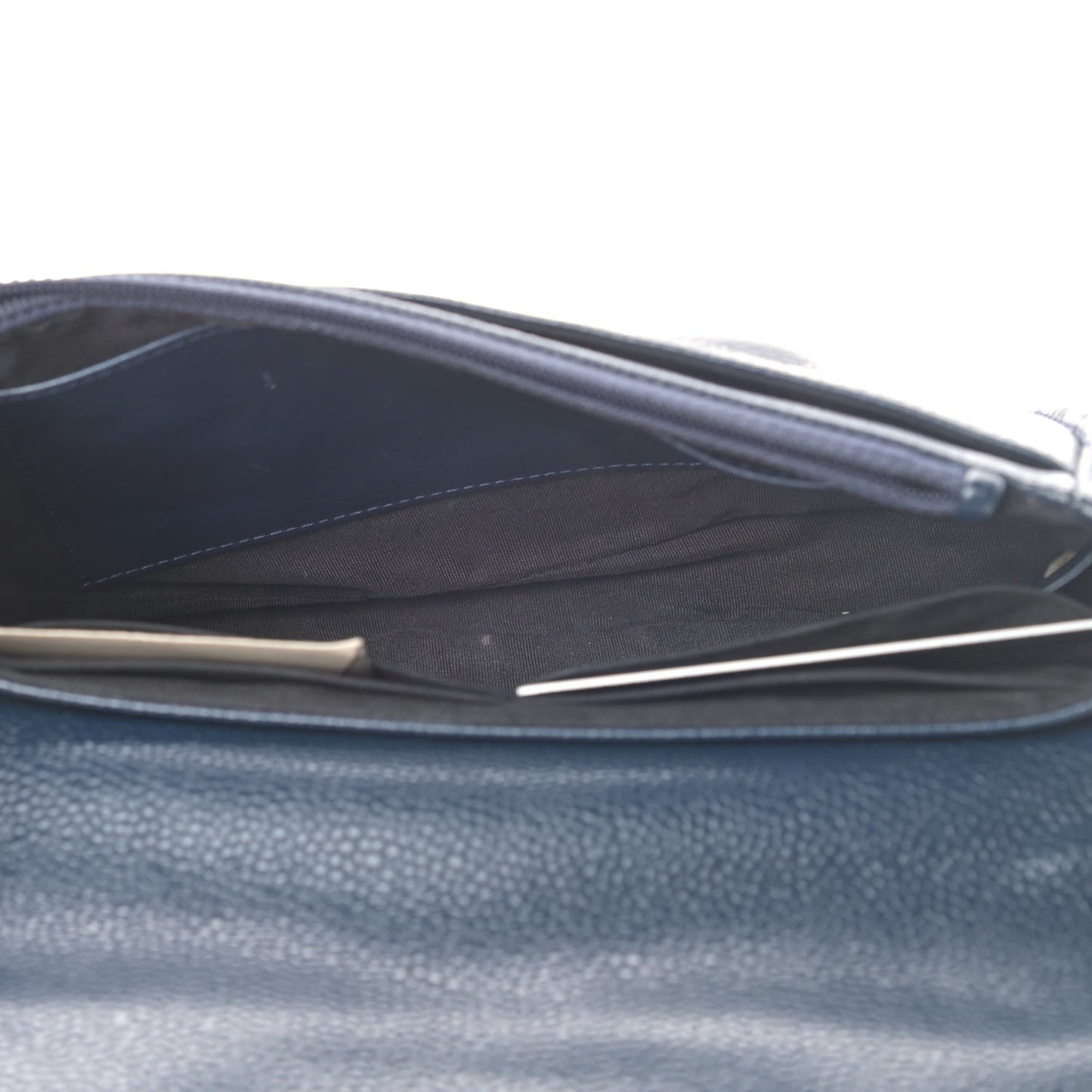 Caviar Half Moon Wallet On Chain WOC Navy
