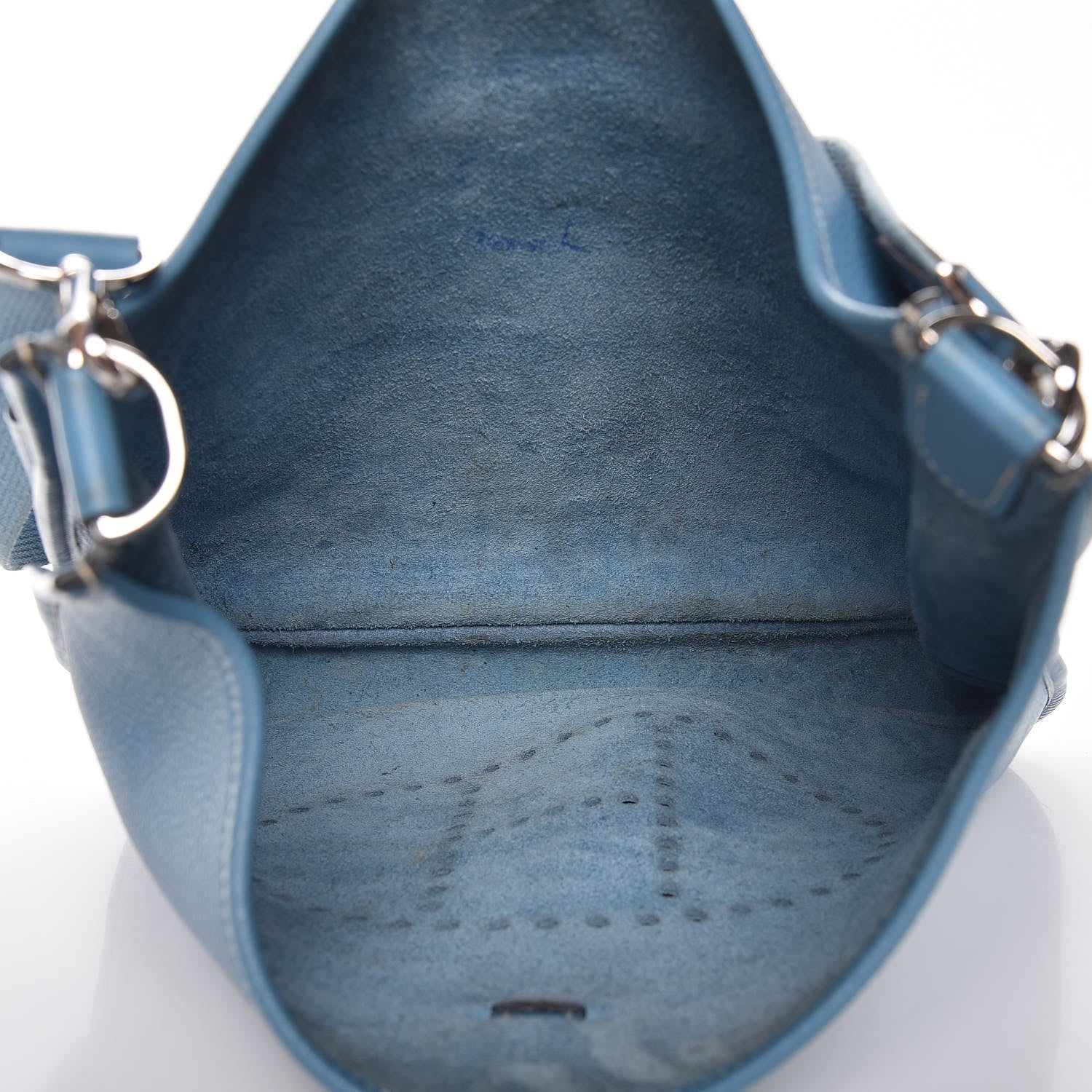 Hermes Togo Evelyne II GM Blue Jean 5 of 9
