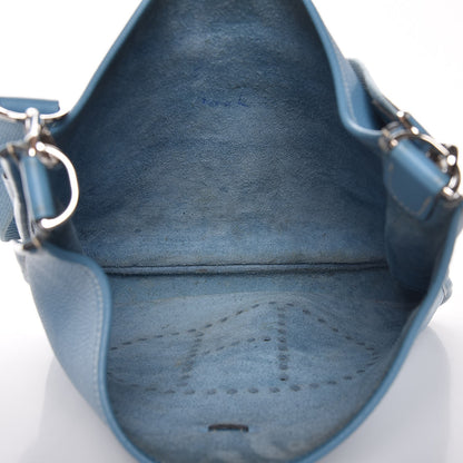 Hermes Togo Evelyne II GM Blue Jean 5 of 9