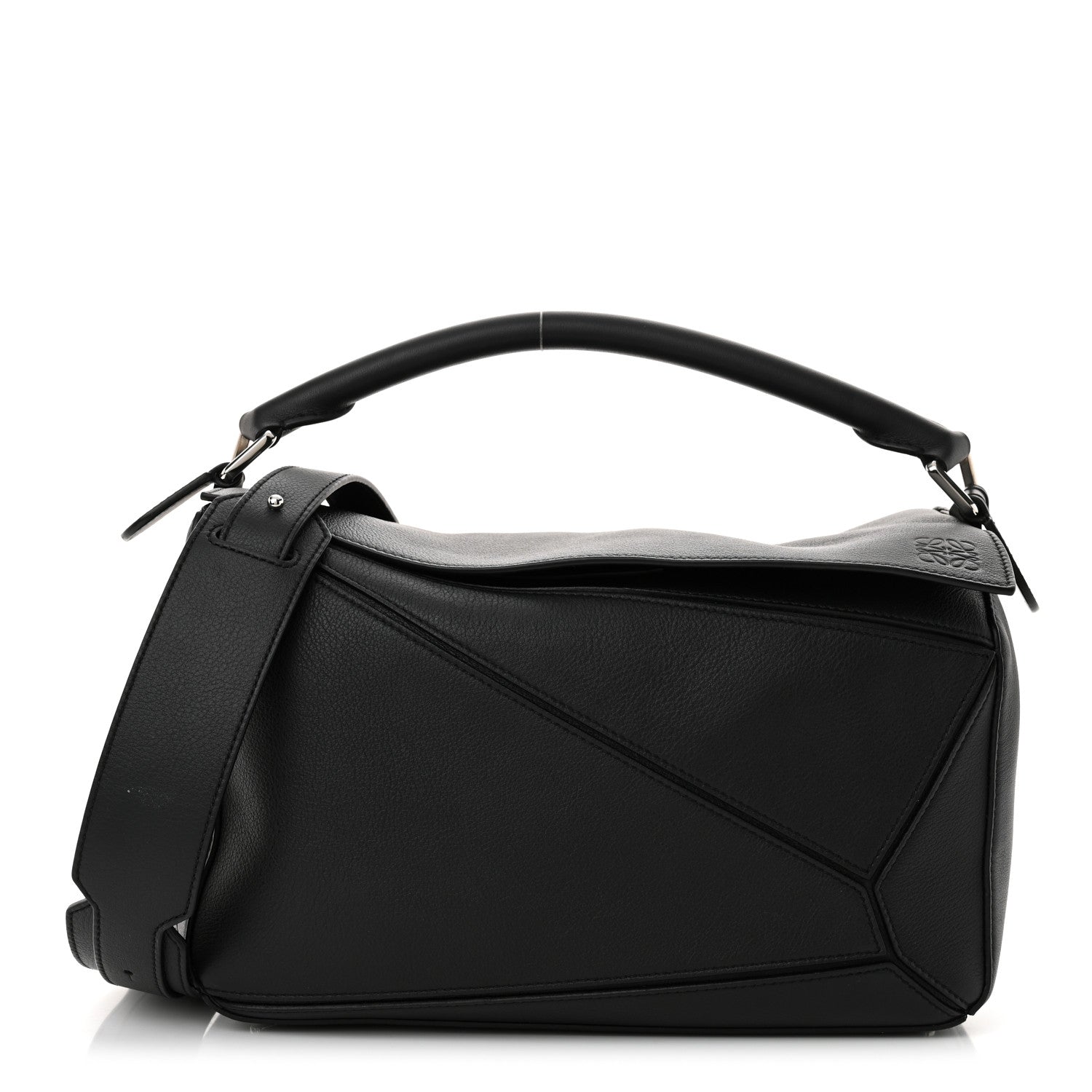 Loewe Calfskin Medium Puzzle Bag Black 1 of 12
