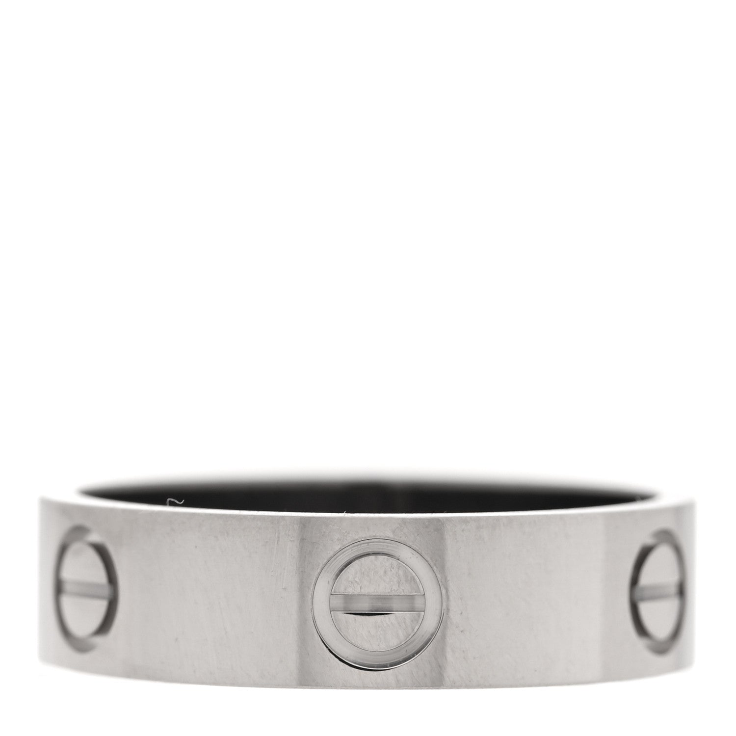 Cartier 18K White Gold 5.5mm LOVE Ring 58 8.5 3 of 4