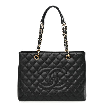 Chanel Caviar Quilted Grand Shopping Tote GST Black 1 of 12