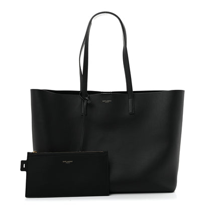 Saint Laurent Calfskin Large Shopping Tote Black 3 of 11