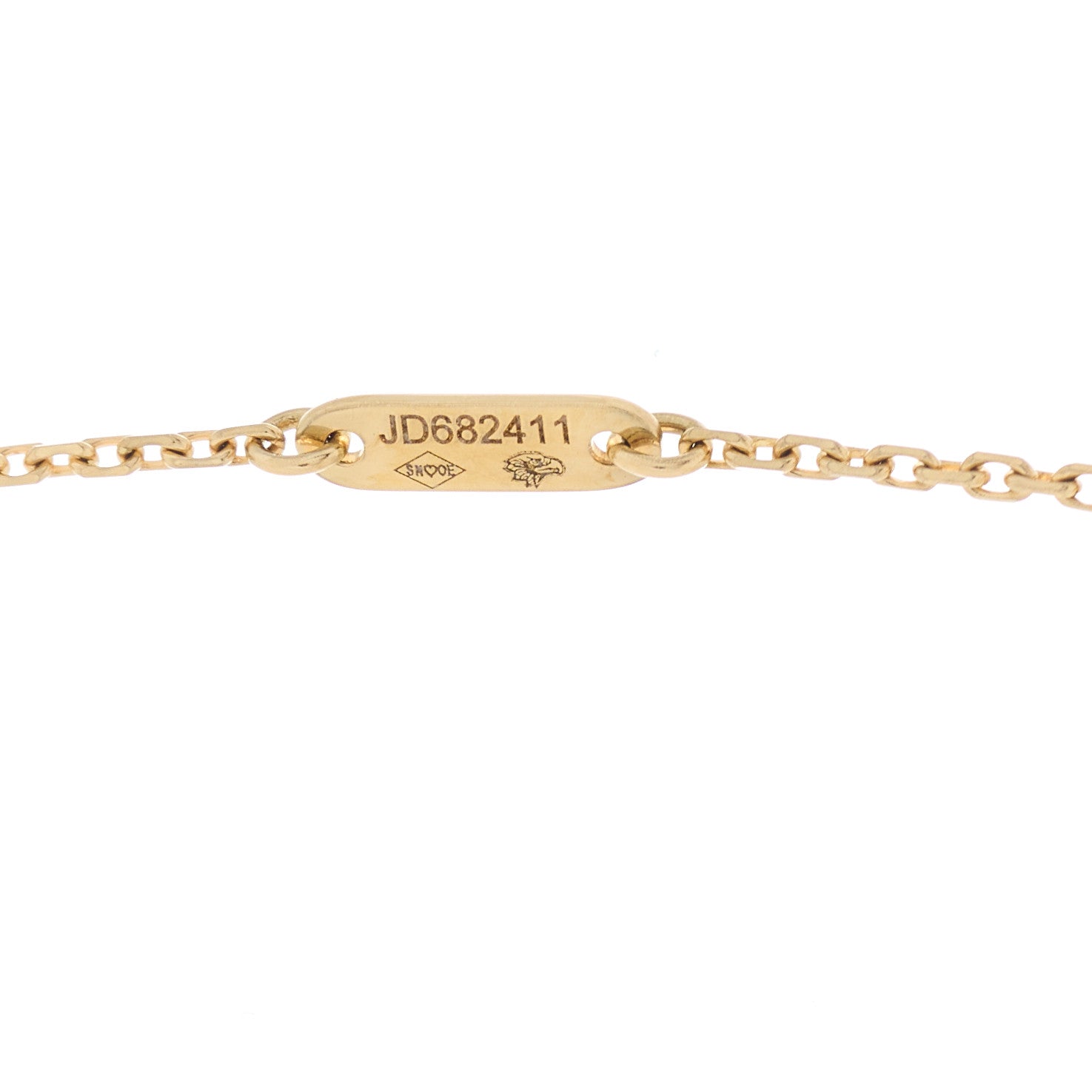 Van Cleef & Arpels 18K Yellow Gold Mother of Pearl Sweet Alhambra Pendant Necklace 4 of 5