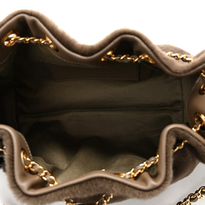 Chanel Pony Hair Mini Chanel 25 Handbag Dark Khaki 10 of 20
