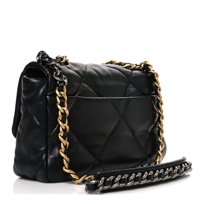 Chanel Lambskin Quilted Medium Chanel 19 Flap Black 3 of 10