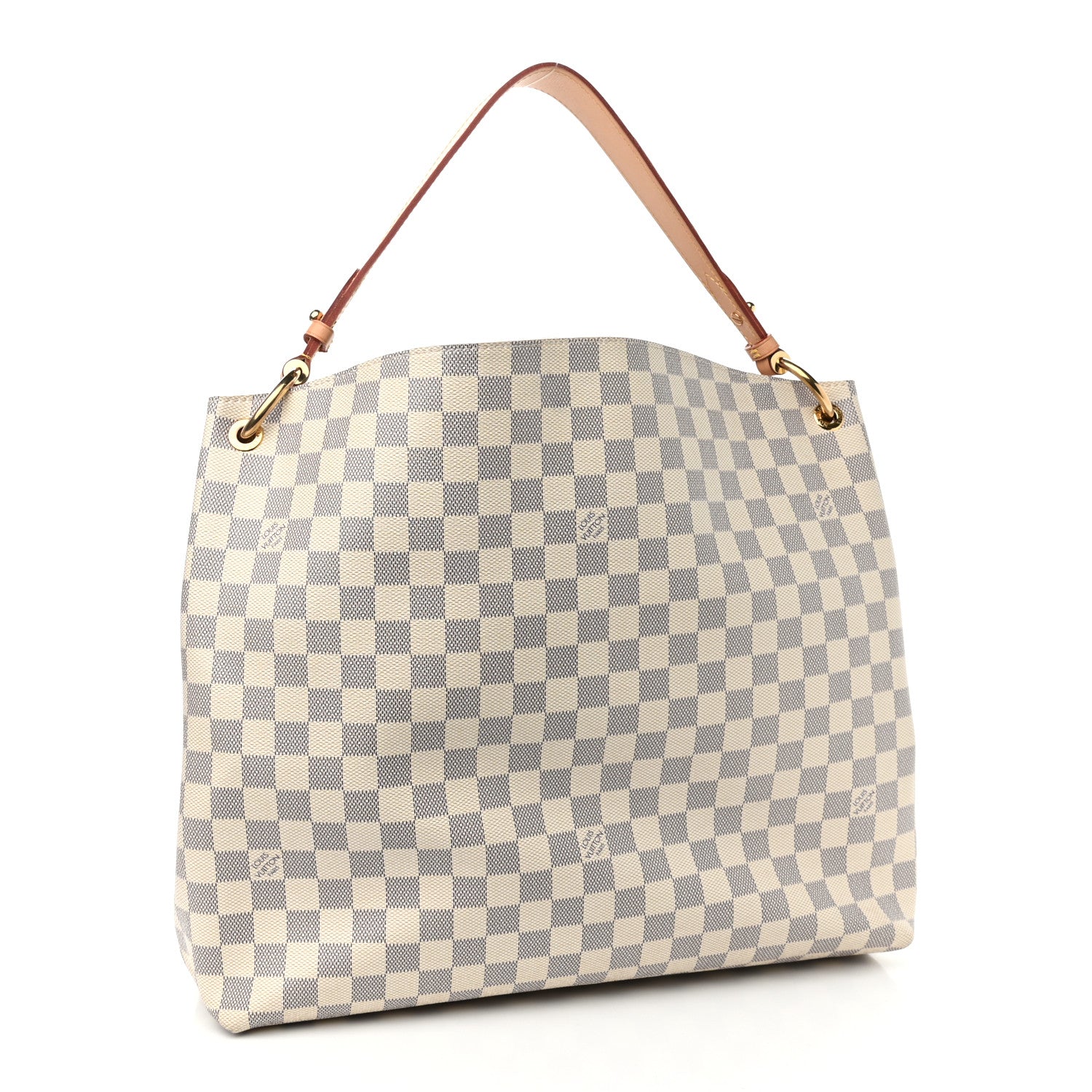 Louis Vuitton Damier Azur Graceful MM Rose Ballerine 3 of 11