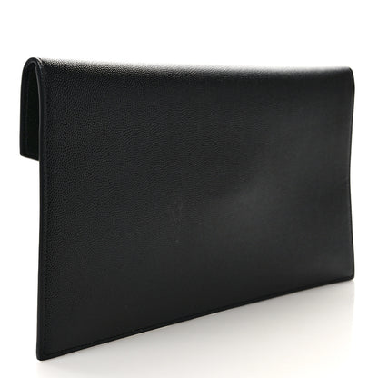 Saint Laurent Grain De Poudre Uptown Pouch Black 3 of 8