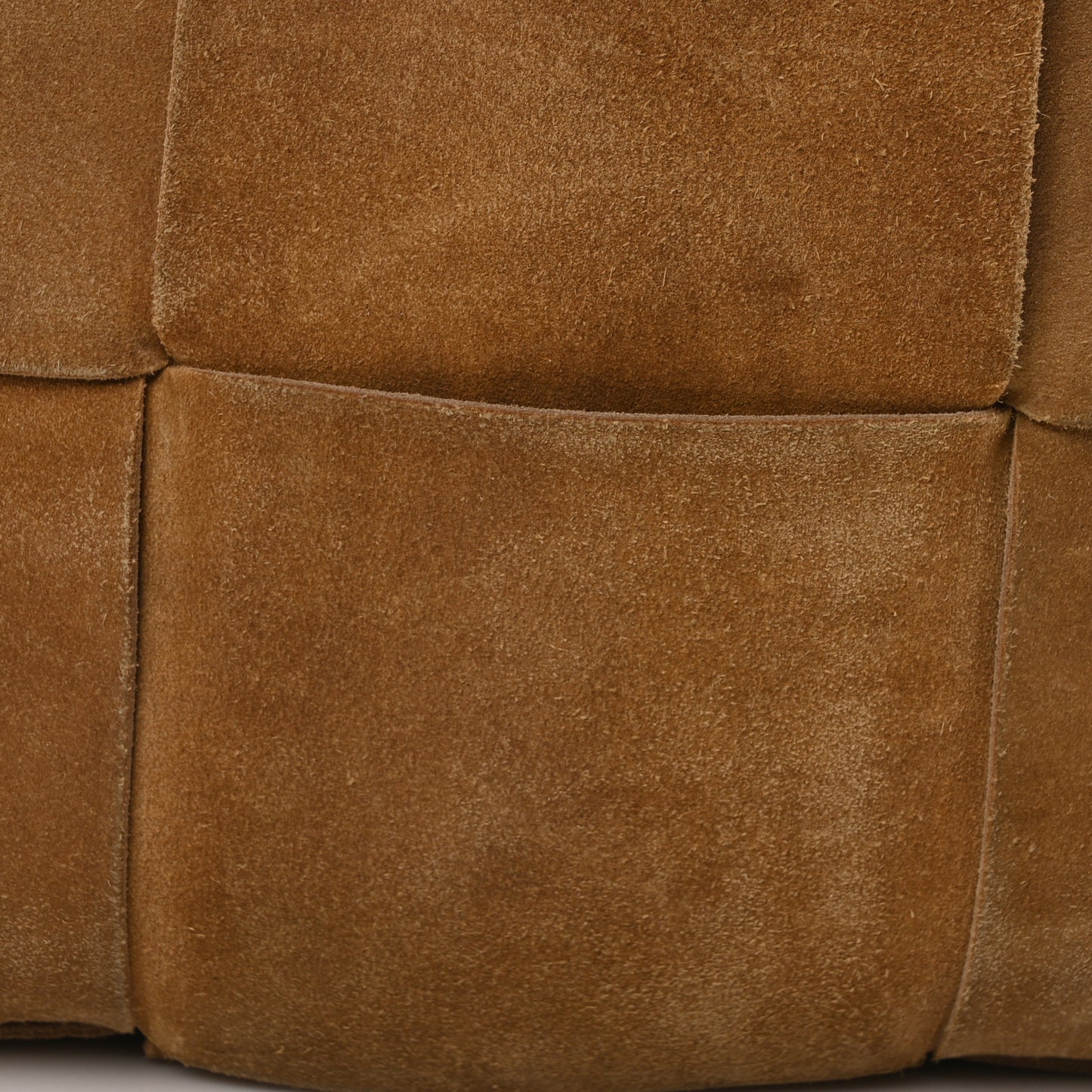 Suede Maxi Intrecciato Small Arco Tote Brown