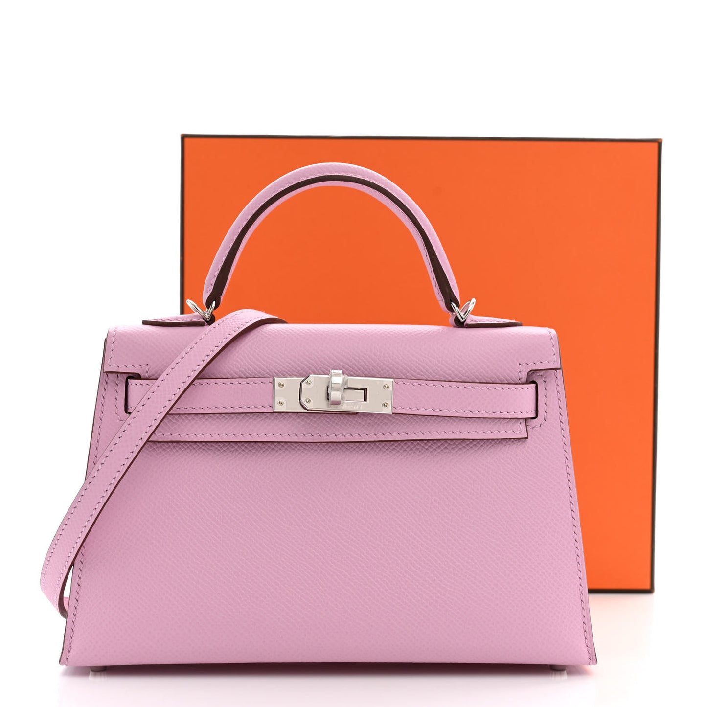Epsom Mini Kelly Sellier 20 Mauve Sylvestre