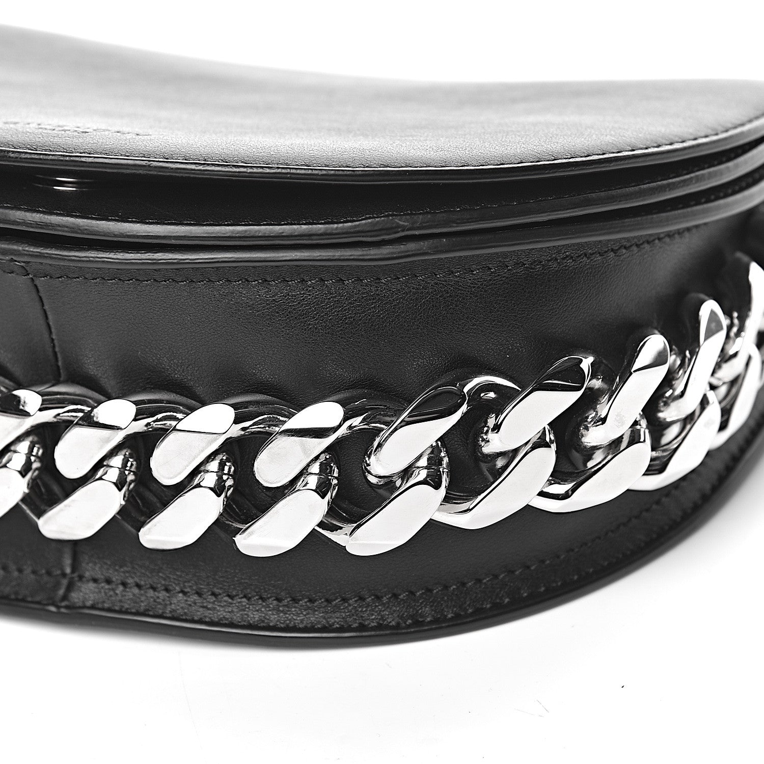 Givenchy Calfskin Mini Infinity Saddle Bag Black 8 of 9