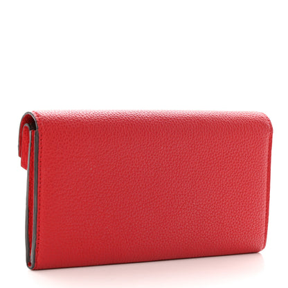 Louis Vuitton Calfskin Double V Wallet Rubis 3 of 7