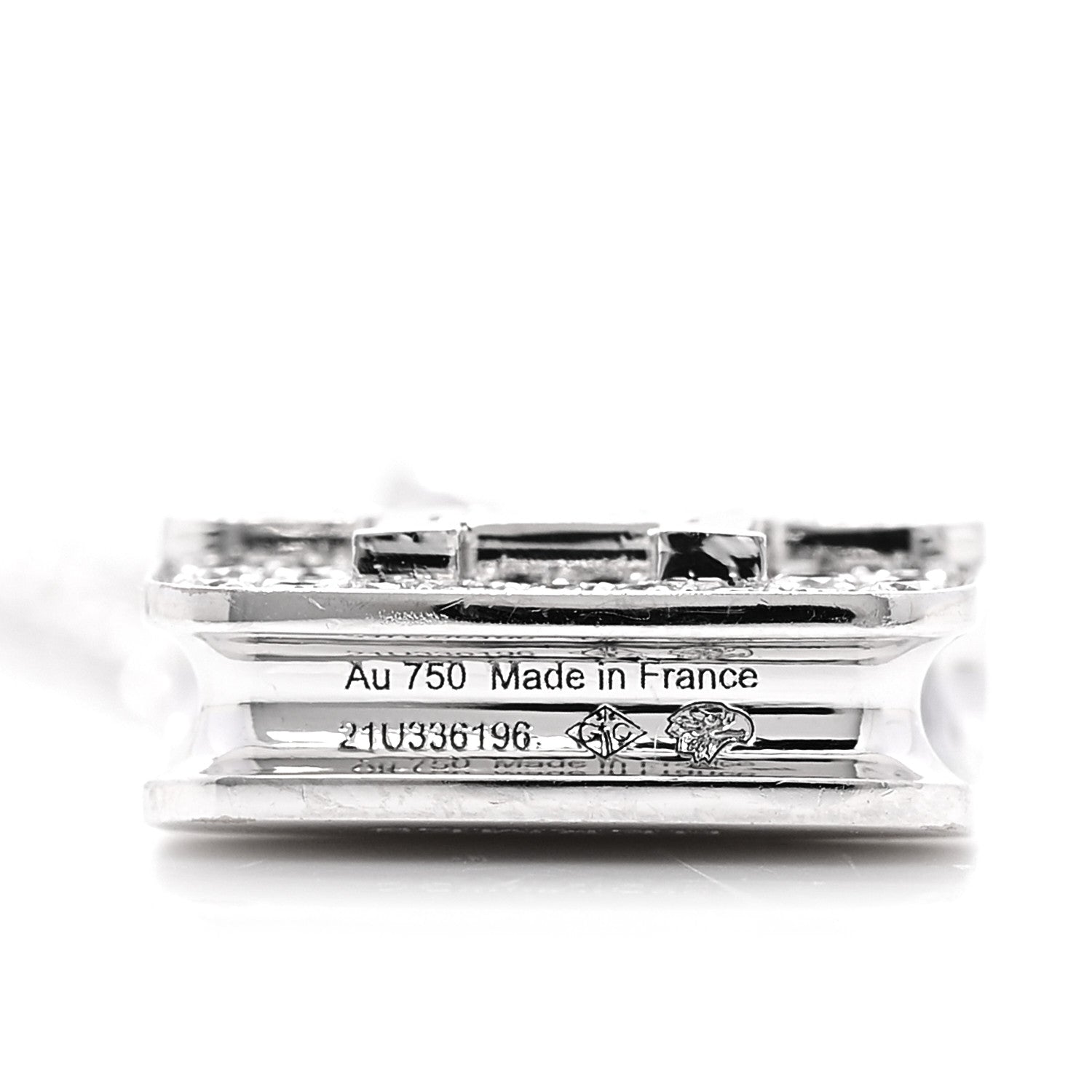 Hermes 18K White Gold Diamond Constance Amulettes Pendant Necklace 6 of 6
