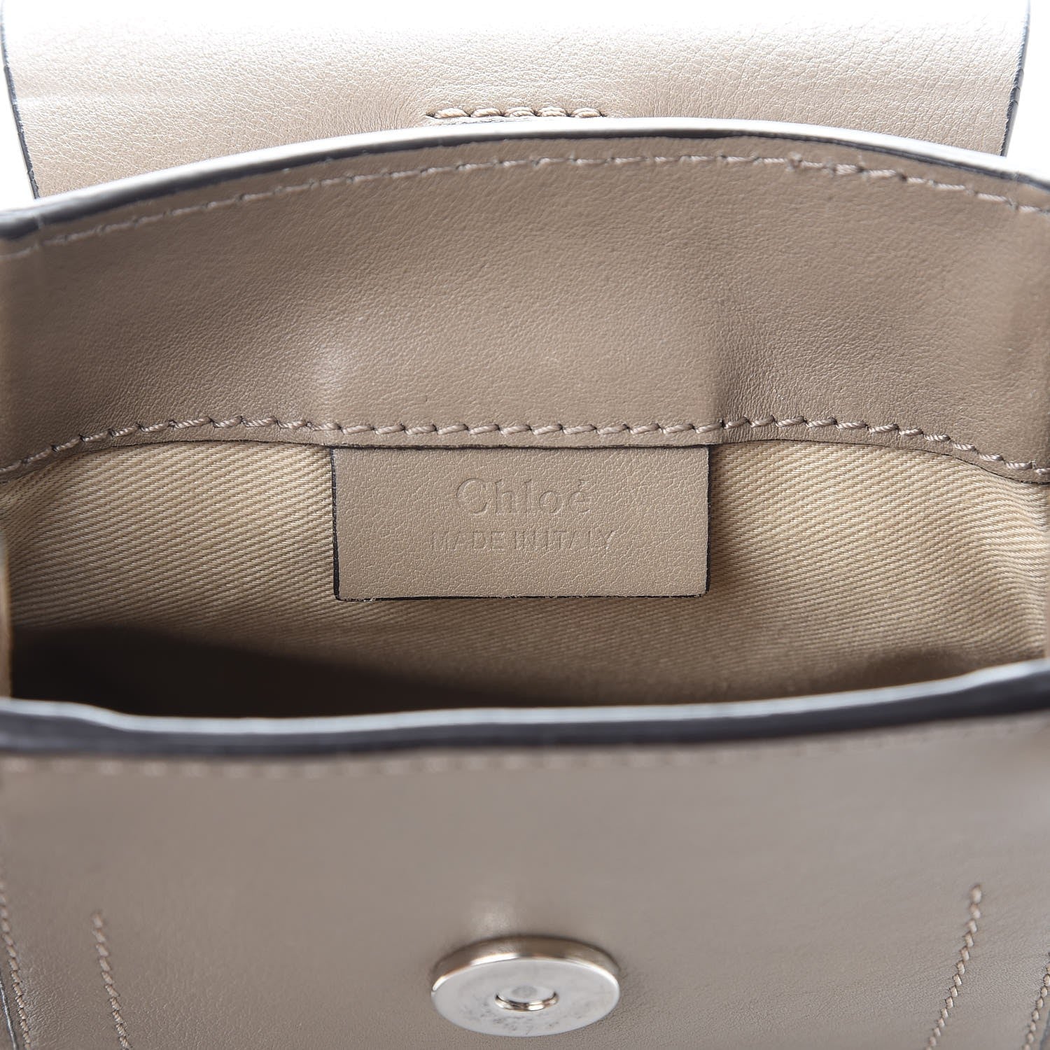 Chloe Suede Calfskin Mini Faye Backpack Motty Grey 6 of 21