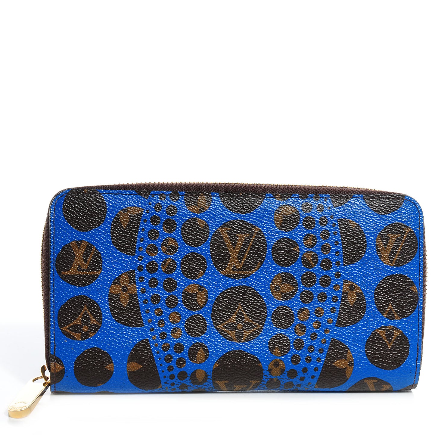Monogram Kusama Pumpkin Dots Zippy Wallet Blue