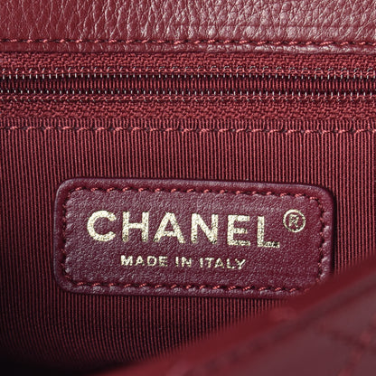 Chanel Calfskin Stitched Small Flap Bag Burgundy 6 of 10