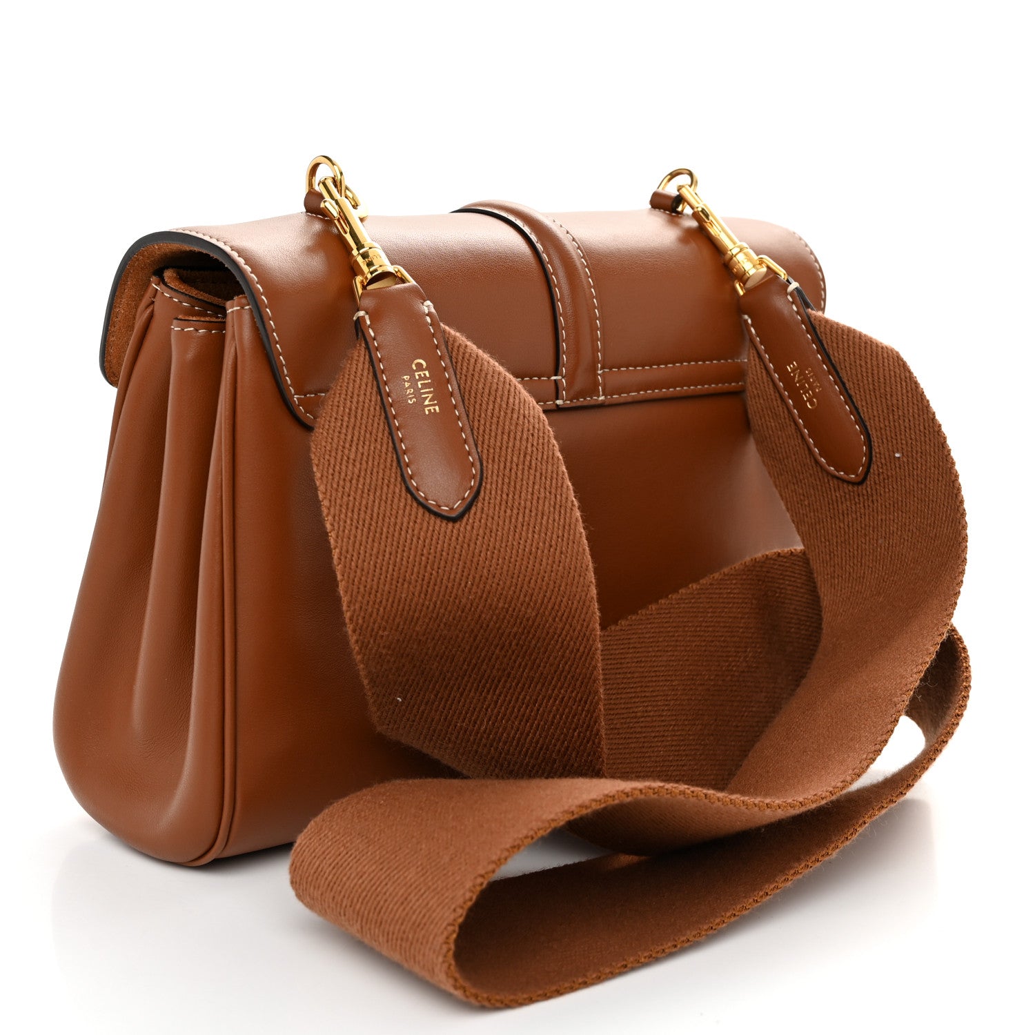 Celine Smooth Calfskin Teen Soft 16 Shoulder Bag Tan 3 of 10