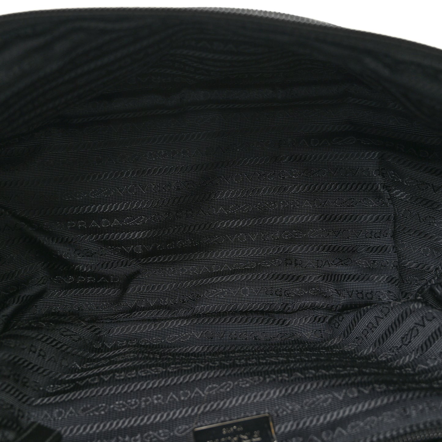 Tessuto Nylon Triangle Shoulder Bag Green