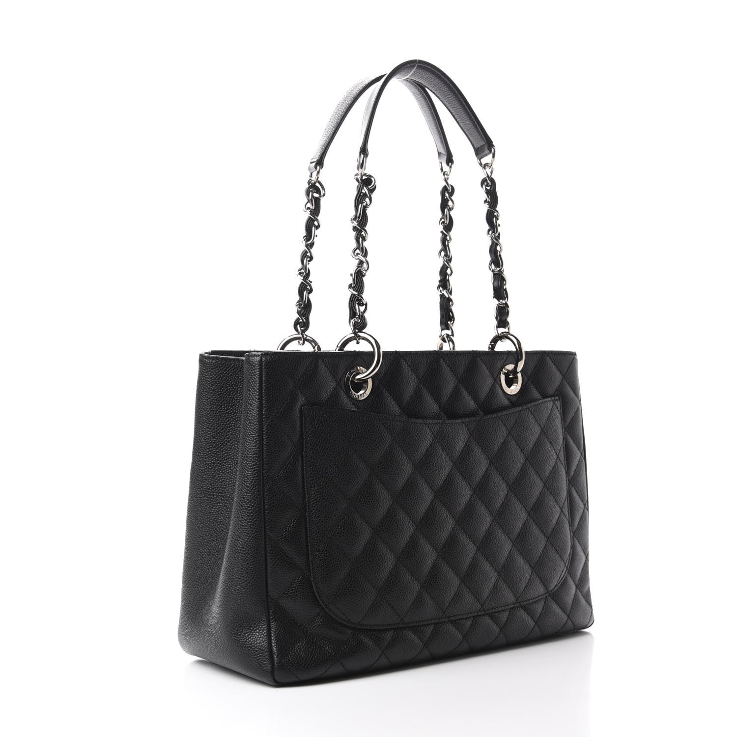 Chanel Caviar Quilted Grand Shopping Tote GST Black 3 of 13