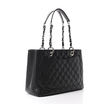 Chanel Caviar Quilted Grand Shopping Tote GST Black 3 of 13