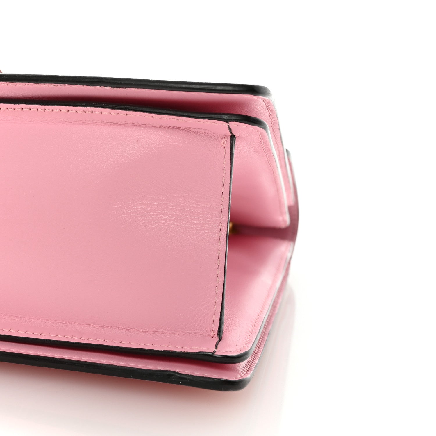 Gucci Calfskin Sylvie Web Small Queen Margaret Top Handle Bag Sugar Pink 10 of 10