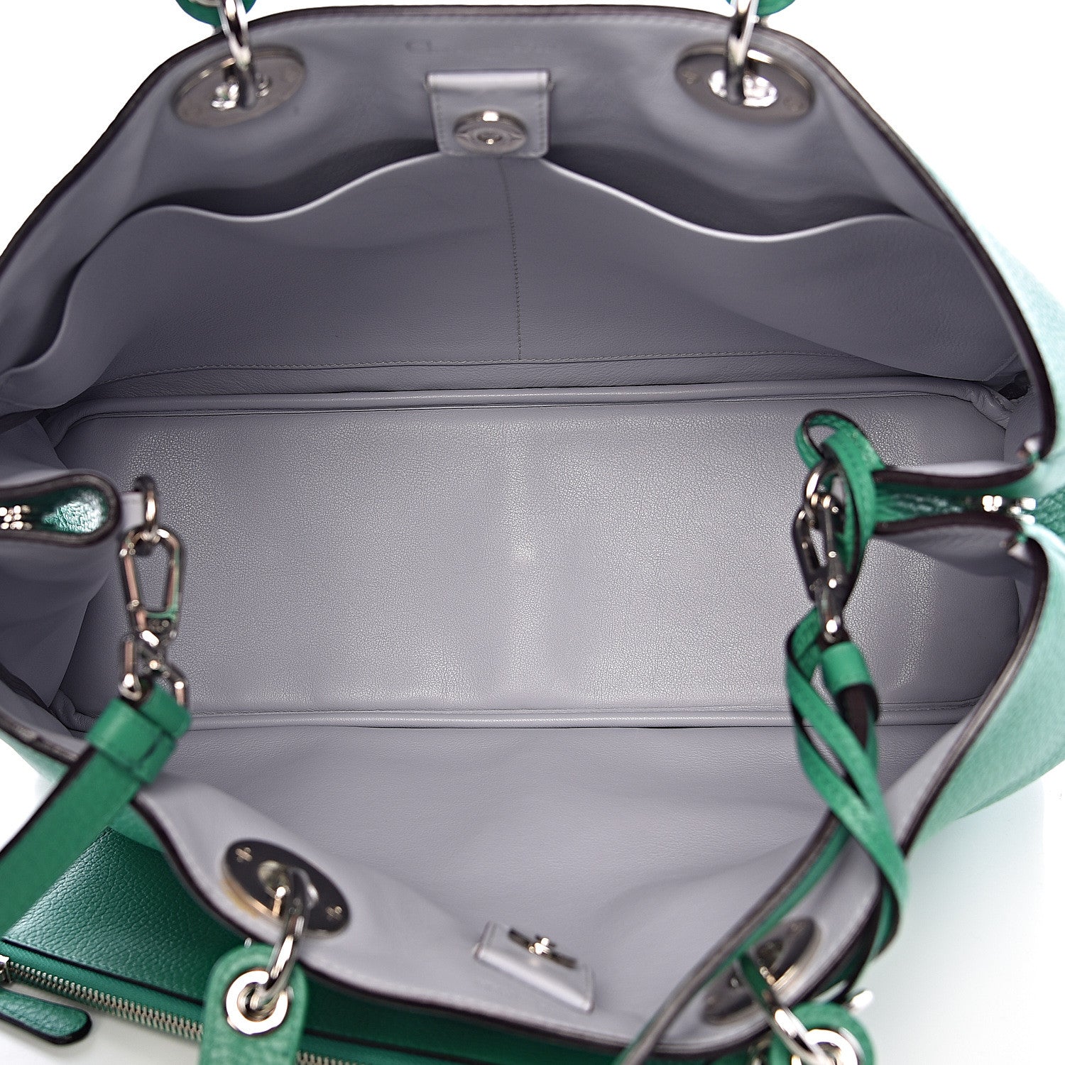Christian Dior Bullcalf Large Diorissimo Tote Green 7 of 12