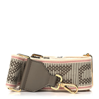 Fendi Cannete Ribbon Poly Vitello King Logo Adjustable Strap You Pergamena Acquerello Tartufo 1 of 5