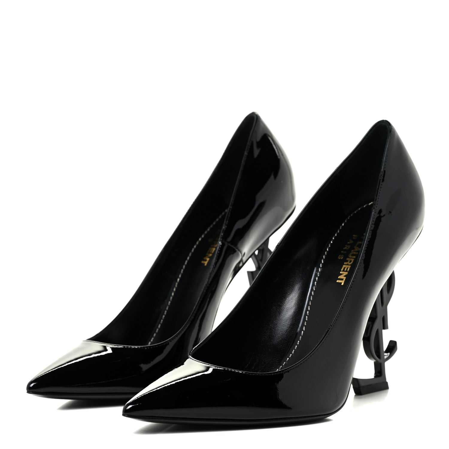 Saint Laurent Patent Opyum 110 Pumps 38 Black 3 of 16