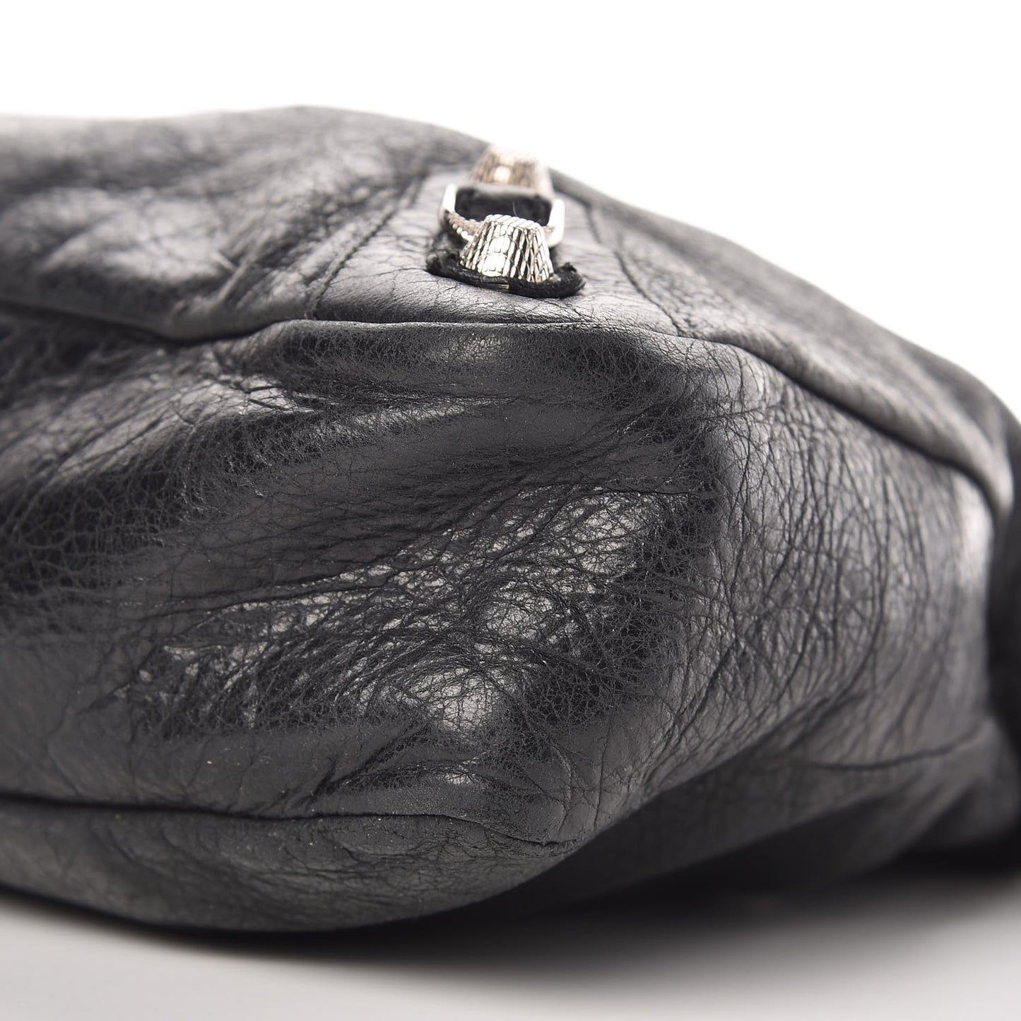 Agneau Giant 12 Silver Hardware Town Black