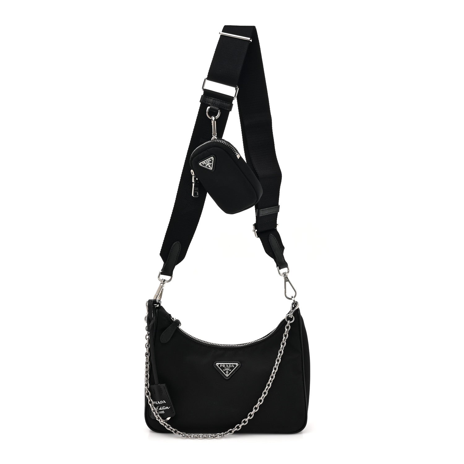 Prada Nylon Re-Edition 2005 Shoulder Bag Black 1 of 9